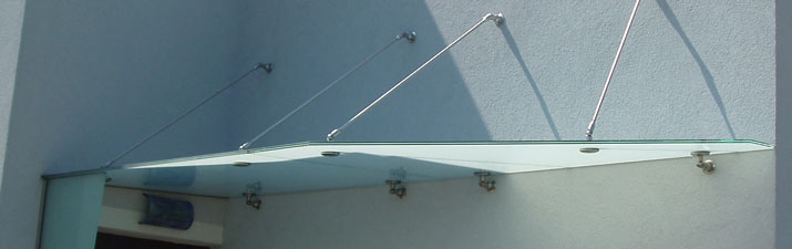 Glasvordach