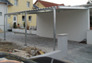 Carport mit Trapezblecheindeckung